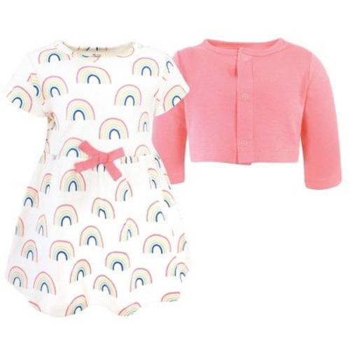 Luvable Friends Touched by Nature Dress and Blouse 2pc, Radiant Sky, 3-6M