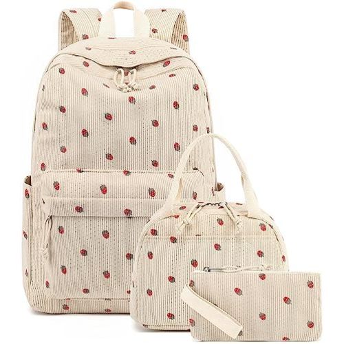 Bluboon School Backpack Teens Girls Boys Kids School Book Bags with Lunch Box Pencil Bag