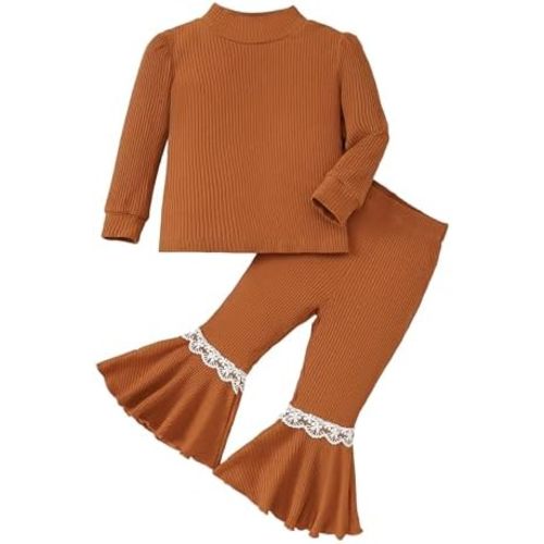 Mioglrie Toddler Baby Girl Clothes Fall Winter Sweatsuit Newborn Sweatshirt Sweat Pant Sets Outfits Infant Girls Clothing