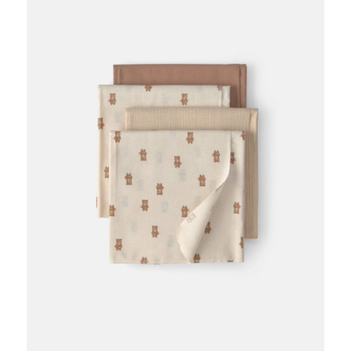 Baby 4-Pack Bear Receiving Blankets - Brown/Cream | Carter's