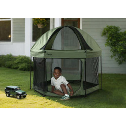 Hexagon Pop Up Play Yard with Removable Canopy
