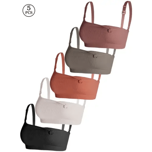 5PCS Pregnancy & Breastfeeding Maternity Nursing Bra, Five Colors - TikTok Shop