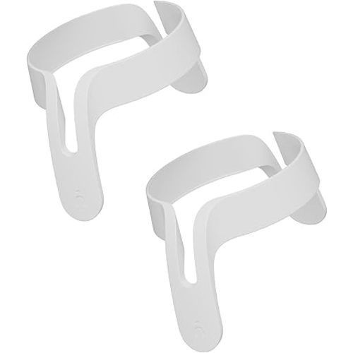 Nanobebe Flexy Bottle Handles, Easy-Grip Ergonomic Handles, Transitional Sippy Cup Handles 2-Pack, White