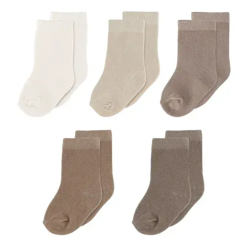 4Baby 5 Pack Socks Natural | Baby Bunting