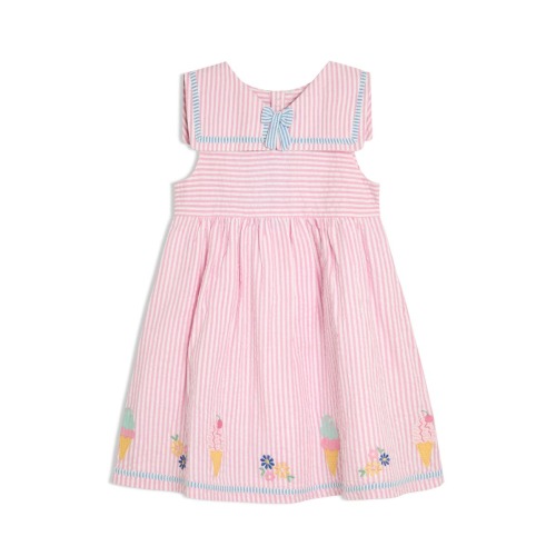 Ice Cream Appliqué Sailor Dress, 3-6M