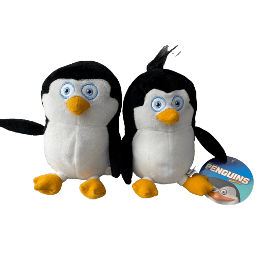 Set of 2 Penguins of Madagascar Plush Toys 7 inch