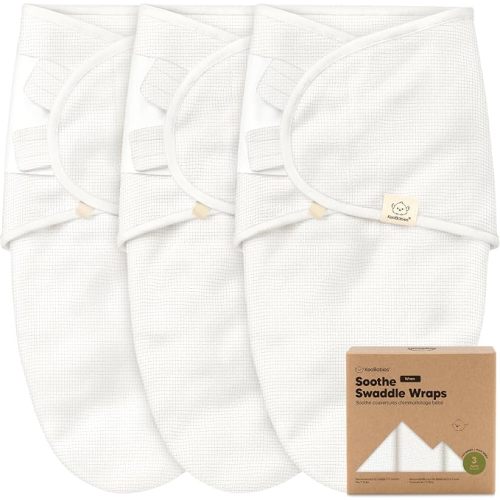 3-Pack Organic Swaddles for Newborns, Baby Swaddles 0-3 Months (Granite)