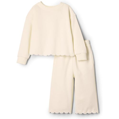 Amazon Essentials x Sofia Grainge Toddlers and Baby Girls' French Terry Pant and Top Set