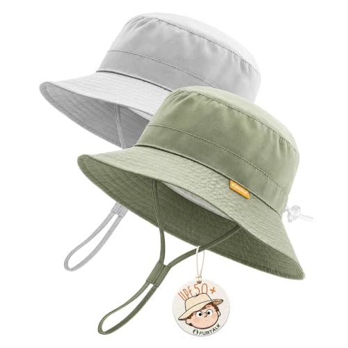 FURTALK Baby Sun Hat Toddler Boys Girls Bucket Hat for Kids 0-5 Years UPF 50+ Sun Protective Child Summer Beach Hats
