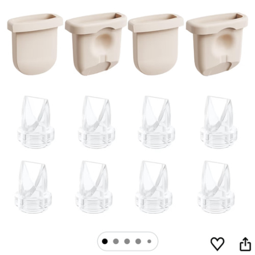 Replacement Parts for Eufy Breast Pump, Compatible with Eufy S1 Pro, S1, E20, E10, Includes 8PCS Duckbill Valves & 4PCS Diaphragms