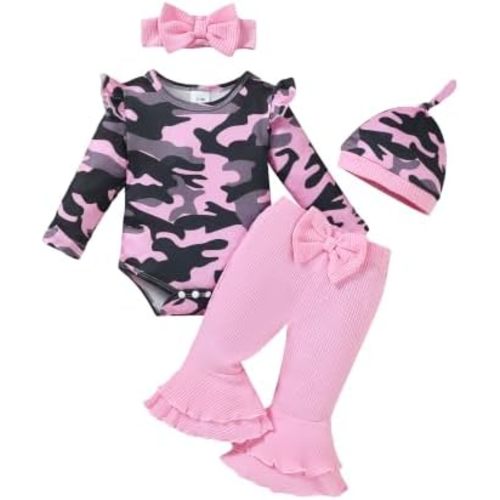Renotemy Newborn Baby Girl Clothes Fall Winter Outfits Preemie-12Months