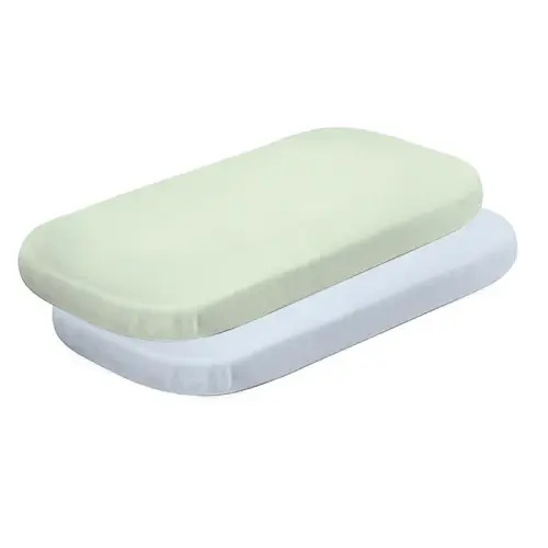 Bubba Blue Confetti Co-Sleeper Fitted Sheet Blue/Sage Size 2 Pack | Baby Bunting AU