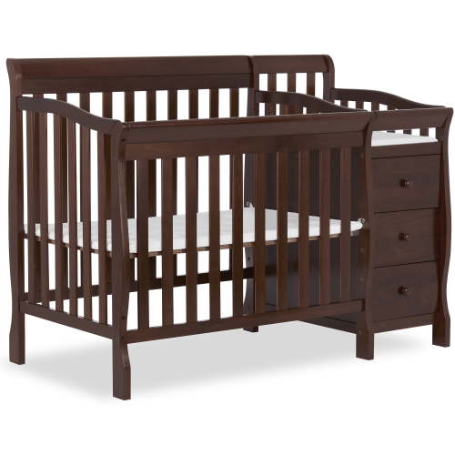 Dream On Me Jayden 4-in-1 Convertible Crib with Changer Espresso