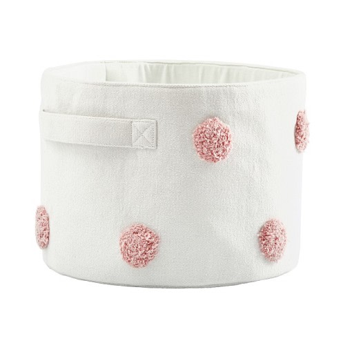 Embroidered Dot Storage Bin