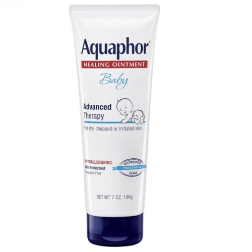 Aquaphor Baby Healing Ointment Advanced Therapy Skin Protectant, Dry Skin and Diaper Rash Ointment, 7 Oz Tube