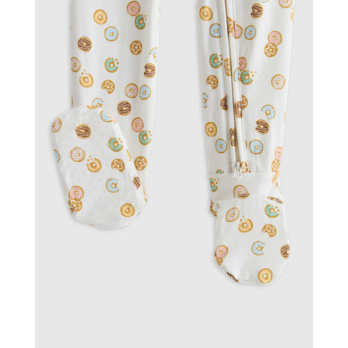Bamboo Footie Pajama - Baby in Yummy Donuts
