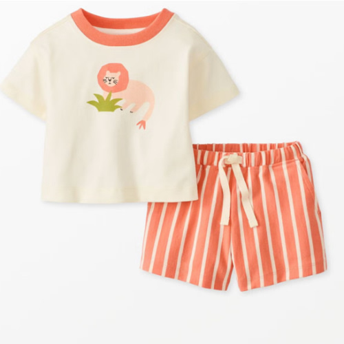Baby Relaxed Fit Graphic T-Shirt & Shorts Set