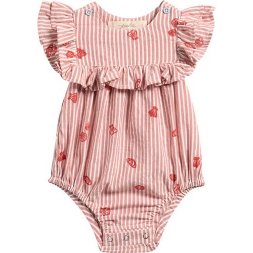 Stripe Organic Cotton Bubble Romper, 6-12M