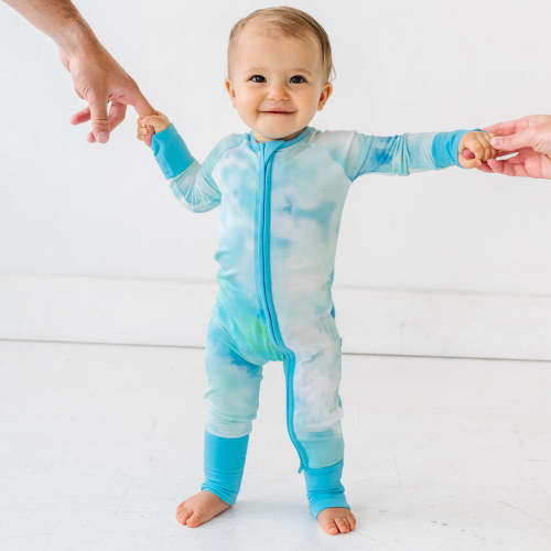 Tidepool Watercolor Bamboo Viscose Zippy