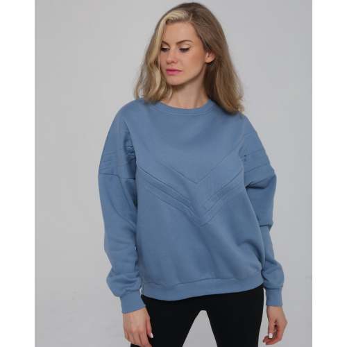Isabella Oversized Nursing & Pregnancy Sweatshirt (Chambray Blue) – Sweat & Milk