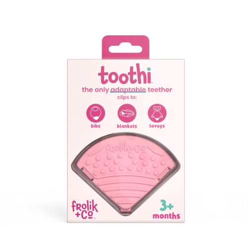 Dusty Rose Toothi Teether – Gentle Teething Relief – Frolik+Co