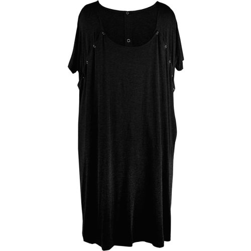Mama & Wish Labor and Delivery Gown 3 in 1 Labor, Delivery and Nursing Gown for Hospital Made with Ultra-Soft Fabric for Ultimate Comfort! Black at Amazon Women’s Clothing store
