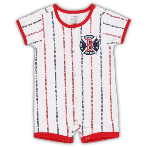 Infant Boston Red Sox White Ball Hitter Coverall