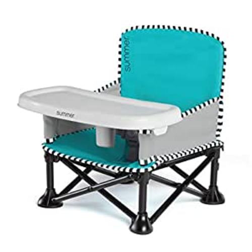 Amazon.com : Summer Pop ‘n Sit SE Booster Chair, Sweet Life Edition, Aqua Sugar Color – Booster Seat for Indoor/Outdoor Use – Fast, Easy and Compact Fold : Baby