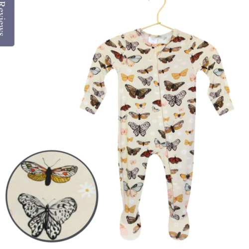 Amelia Zipper Footies – Lou Lou & Company