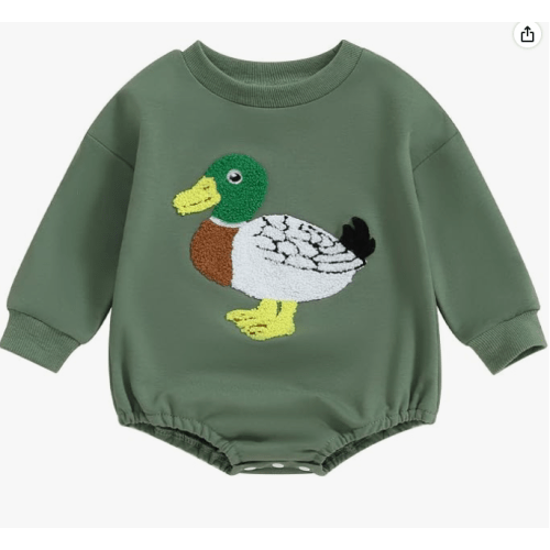 VISGOGO Newborn Infant Baby Boy Girls Oversized Romper Little Dude Sweater Onesie Coming Home Outfit Neutral Clothes