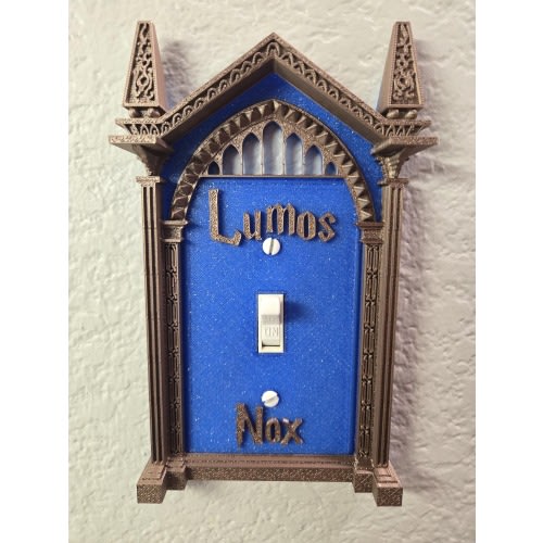Lumos Nox Light Switch Cover – Wizard Light Switch Plate – Witchy Gothic Home Decor – Fantasy Wall Plate