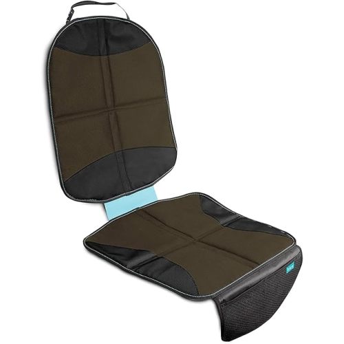 Munchkin® Brica® Seat Guardian™ Child Car Seat Protector, Includes Storage Pocket, Black/Brown