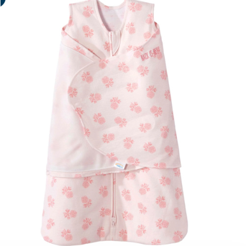 Rose Toss Blush Cotton Swaddle - Newborn | HALO
