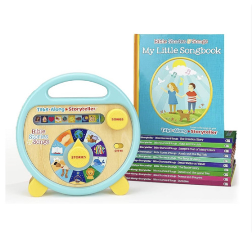 Bible Stories and Songs Interactive Electronic Take Along Storyteller with 11 Books (Little Sunbeams)