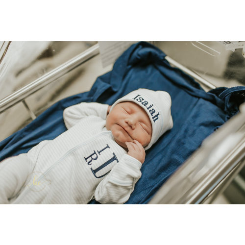 Baby boy coming home outfit - hat and footie