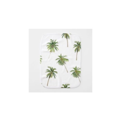 Palm tree pattern baby burp cloth | Zazzle
