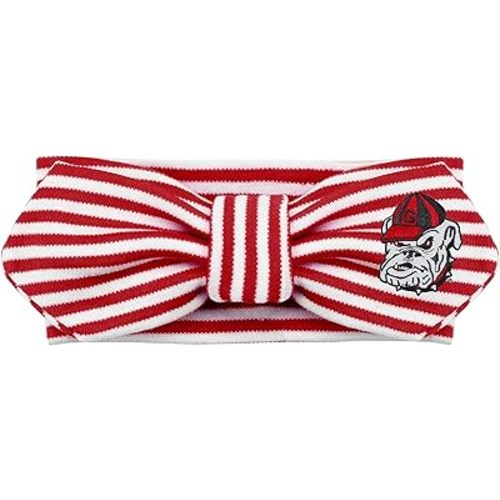 Georgia Bulldogs Striped Hair Knot