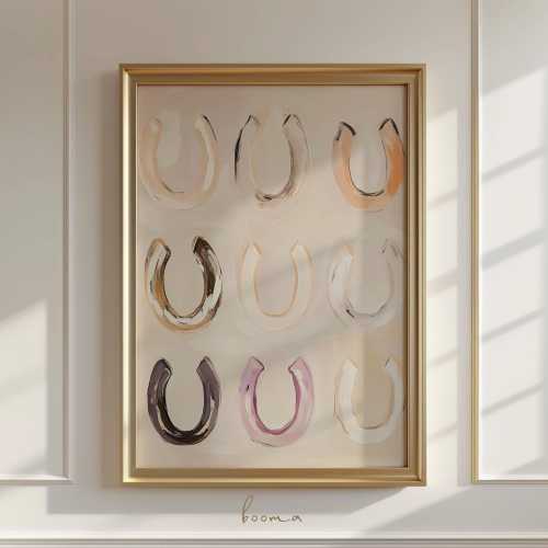 Horseshoes Print Western Wall Art  Southwestern Print Lucky You Art Modern Country Poster Western Style Bedroom Art Digital Download