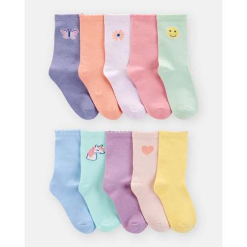 Girls 10-Pack Crew Socks | Carter's
