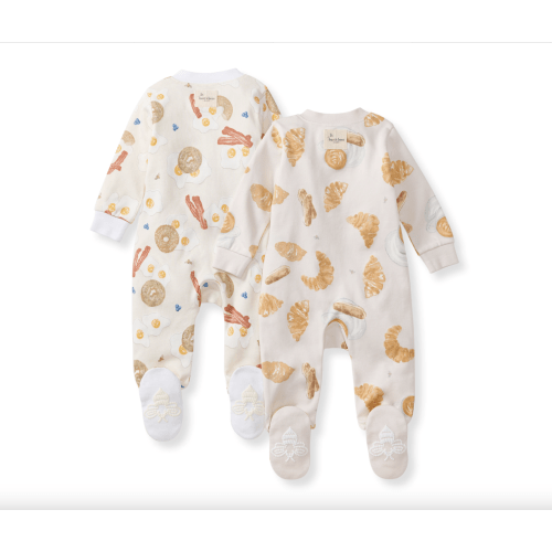 Eggs & Coffee Organic Sleep & Play 2-Pack 6M