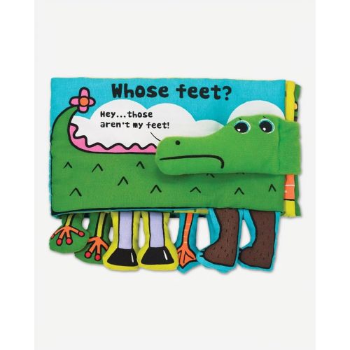 Melissa & Doug Soft Activity Baby Book - Whose Feet? Sensory Toys for Toddlers, Travel Toys for Toddlers Boys and Girls