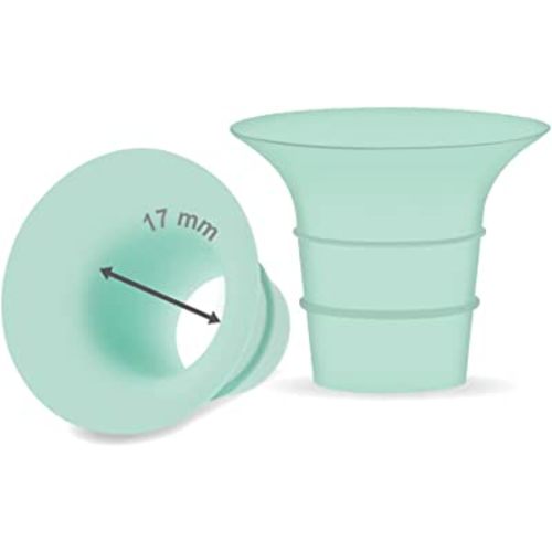 Maymom Flange 17mm Insert Compatible with Medela/Spectra/Elvie/momcozy/tsrete/Willow/Motif Luna/Ameda MYA Breastpump 24mm Breast Shields. Reduce 24mm Niple Tunnel Down to 17mm