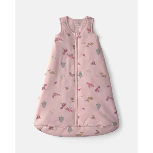 Baby Girl Woodland 2-Way Zip PurelySoft™ Wearable Blanket - Pink
