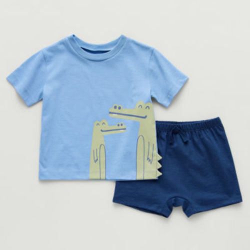 Okie Dokie Baby Boys 2-pc. Short Set