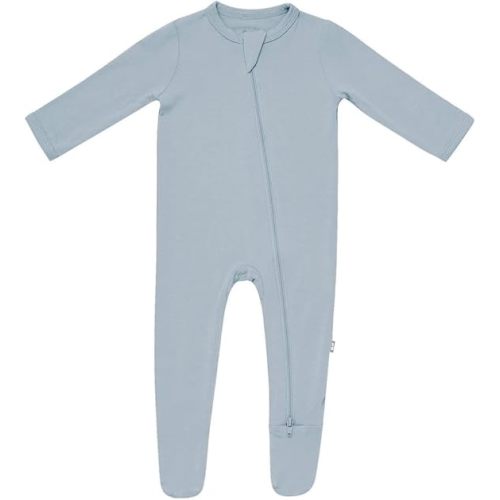 KYTE BABY Unisex Zipper Closure Footies, Rayon Made From Bamboo, 0-24 Months