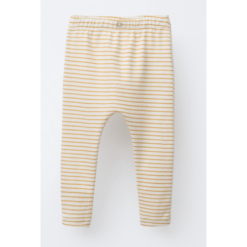 STRIPED LEGGINGS - Ocher | ZARA United States
