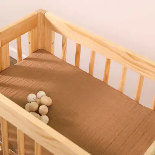 Babyletto All-Stages Bassinet Sheet in GOTS Certified Organic Muslin Cotton