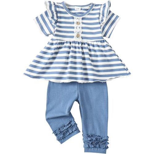 Baby Girl Clothes Toddler Girl Outfits Ruffle Shirt Pants Cute Infant Outfit Set Baby Girl Fall Winter Clothes