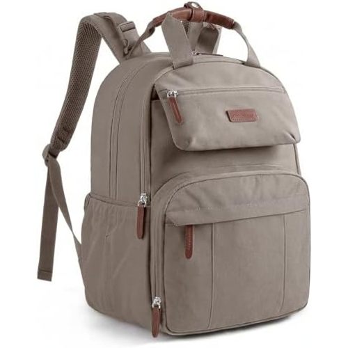 mommore Diaper Bag Backpack, Large Diaper Bag Travel Backpack for Mom Dad, Quick Access Baby Bag with Insulated Pockets, Changing Pad, Stroller Straps