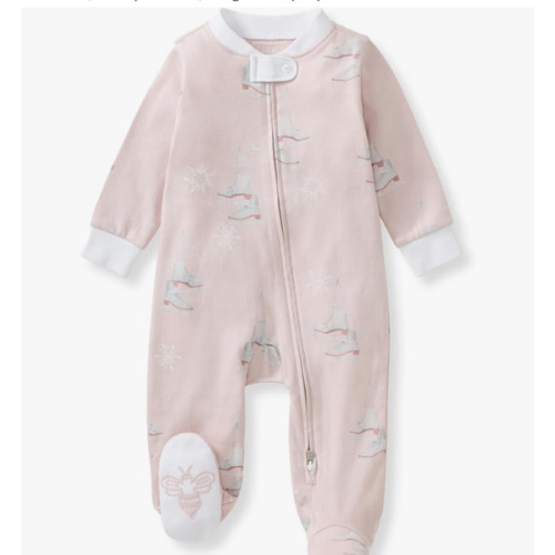 Burt's Bees Baby Girls' Organic Cotton Sleep and Play Footed Pajamas